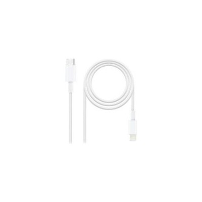 Nanocable Lightning/M a USB-C/M 2m Blanco (10.10.0602)