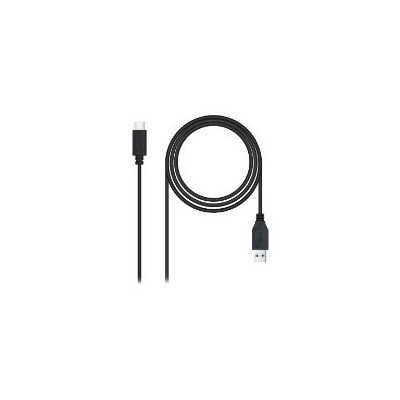 Nanocable USB-A/M a USB-C/M 0.5m Negro (10.01.4000)