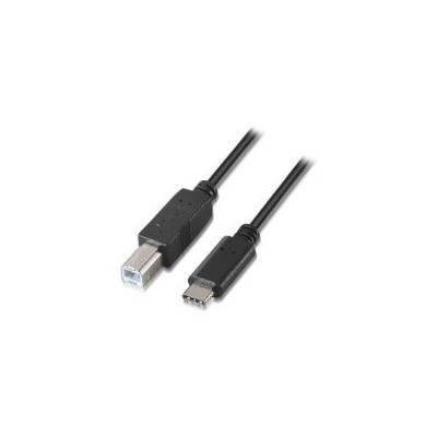 Cable AISENS USB-C/M a USB-B/M 1m Negro (A107-0053)