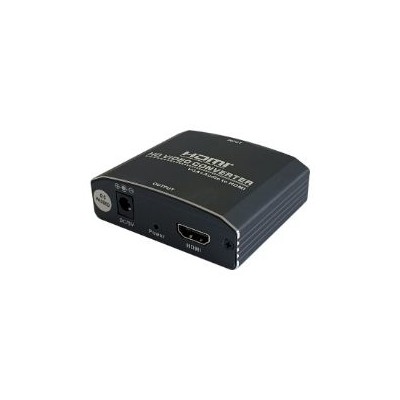 Adaptador AISENS VGA/H+3.5mm a HDMI/H Negro (A115-0386)