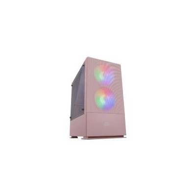 Caja Compacta Mars Gaming S/F FRGB mATX Rosa (MCZP)