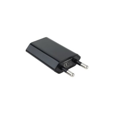 Cargador de Pared Nanocable 1xUSB-A Negro (10.10.2002)