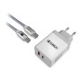 Cargador Pared SUBBLIM USB-A/C Cable USB-C (CHG-3WPD01)