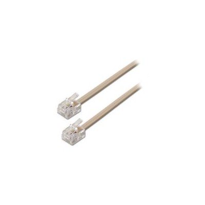 Cable de Teléfono AISENS RJ11 2m Beige (A143-0317)