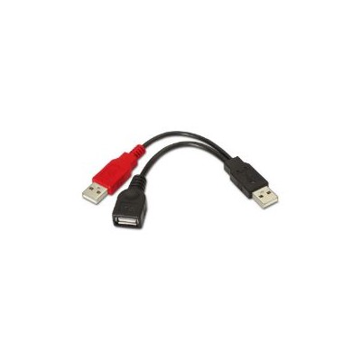 Cable AISENS USB-A/M a 2xUSB-A/H/M 15cm (A101-0030)