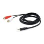 Cable EQUIP Audio 1x3.5mm/M a 2xRCA/H 2.5m (EQ147084)