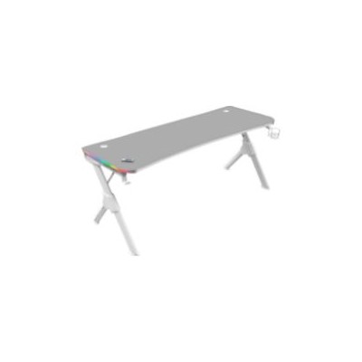 Mesa Mars Gaming RGB 160x75x60cm Blanca (MGDXLRGBW)