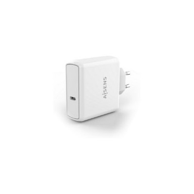 Cargador Pared AISENS 60W 1xUSB-C Blanco (ASCH-1PD60-W)