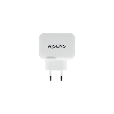 Cargador de Pared AISENS 17W 2xUSB-A Blanco (A110-0439)