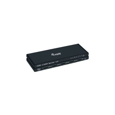 Splitter EQUIP 4K 1xHDMi In 4xHDMI Out Negro (EQ332717)