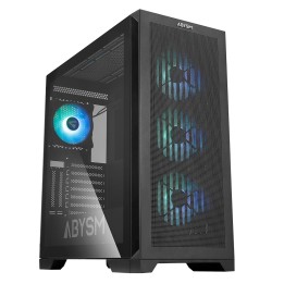 Caja Abysm Danubio Mura BX300 ARGB Negra (AB812111B)