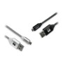 2 Cables SUBBLIM mUsb/M a Usb/M Negro/Plata(CAB-1MU001)