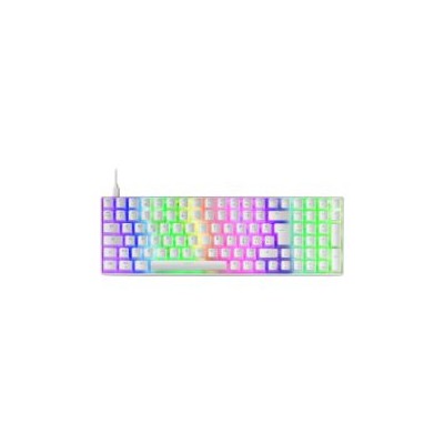 Teclado Mars Gaming LED RGB Blanco (MKULTRAWBRES)