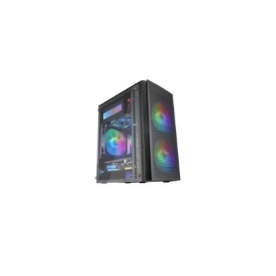 Caja Mars Gaming FRGB S/F USB2/3 mATX Negra (MC300)