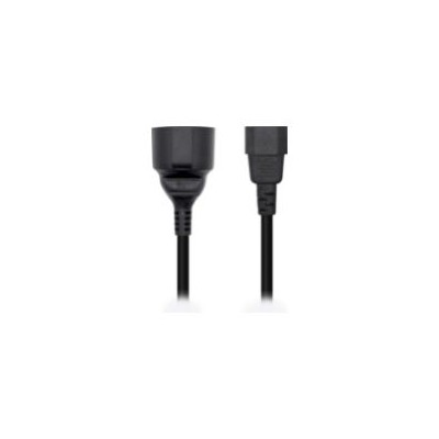 Cable AISENS C14/M a CEE7/H 25cm Negro (A132-0467)