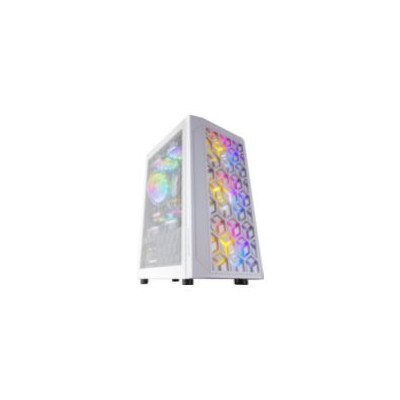 Caja Compacta Mars Gaming FRGB S/F mATX Blanca(MCMESHW)