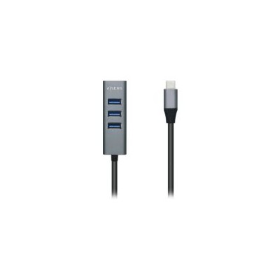 Hub AISENS USB-C 3.0 a 4xUSB-A 3.0 Gris (A109-0508)