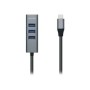 Hub AISENS USB-C 3.0 a 4xUSB-A 3.0 Gris (A109-0508)