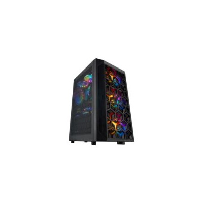 Caja Compacta Mars Gaming FRGB S/F mATX Negra (MCMESH)