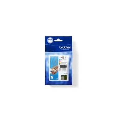 Tinta BROTHER Pack Negro/Tricolor (LC421VAL)