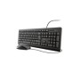 Teclado+Ratón Trust TKM-250 USB 1.8m Negro (23977)