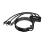 Cable Club 3D HDMI/M a HDMI/USB-C/MiniDP/M (CAC-1630)