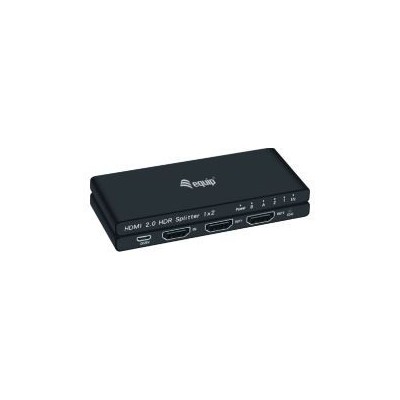 Splitter EQUIP 4K 1xHDMI In 2xHDMI Out Negro (EQ332716)