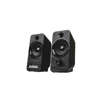 Altavoces NILOX 2.0 6W USB Negros (NXAPC02)