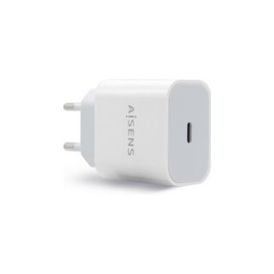 Cargador de Pared AISENS 20W 1xUSB-C Blanco (A110-0537)