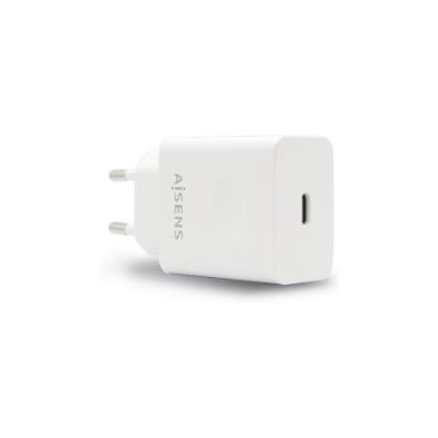 Cargador Pared AISENS 20W 1xUSB-C Blanco (ASCH-1PD20-W)