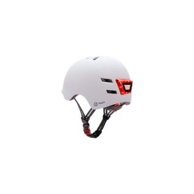 Casco Youin LED Frontal/Trasera Talla M Blanco(MA1011M)