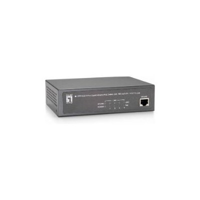 Switch LevelOne 5xRJ45 GbE 4xPoE 65W Gris (GEP-0522)