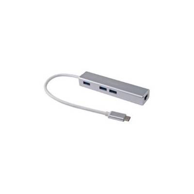 Adaptador EQUIP USB-C a USB-A/RJ45 Plata (EQ133481)