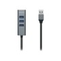 Hub AISENS USB-A 3.0 a 4xUSB-A 3.0 Gris (A106-0507)