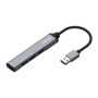 Hub AISENS USB-A 3.0 a 4xUSB-A 3.0 Gris (A106-0540)