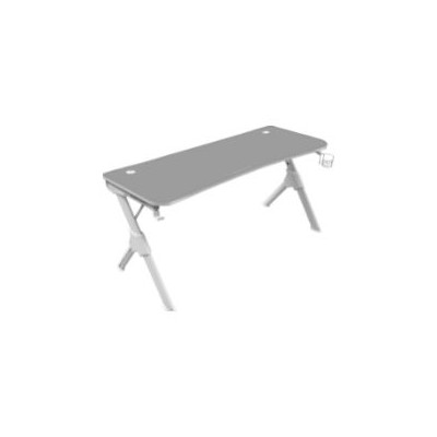 Mesa Mars Gaming 140x75x60cm Gris/Blanca (MGD140W)