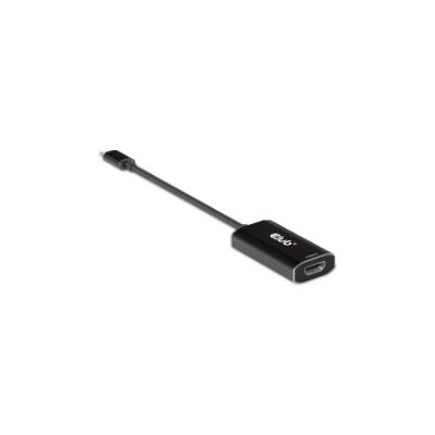 Cable Club 3D USB-C 3.0/M a HDMI 2.1/H Negro (CAC-1586)