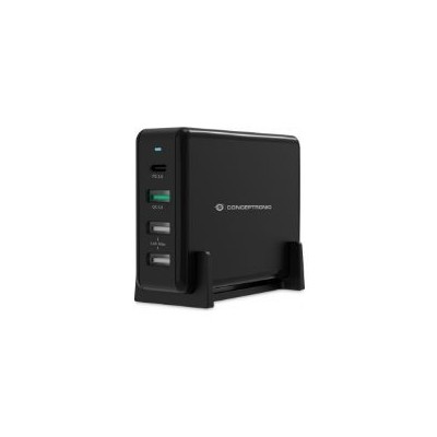 Cargador CONCEPTRONIC 65W 3USB-A 1USB-C Negro (OZUL01B)