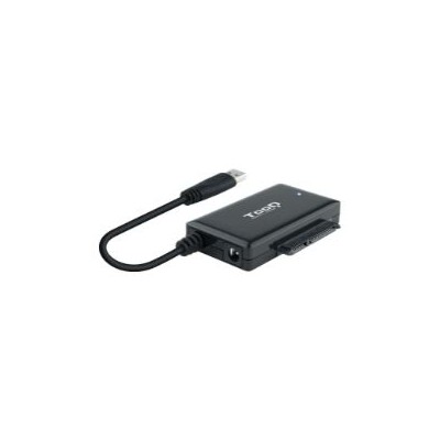 Adaptador TOOQ USB-A a SATA 2.5"/3.5" Negro (TQHDA-01A)