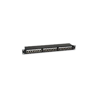 EQUIP Patch Panel 24p Cat.6 Apantallado Negro (EQ326425