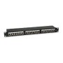 EQUIP Patch Panel 24p Cat.6 Apantallado Negro (EQ326425