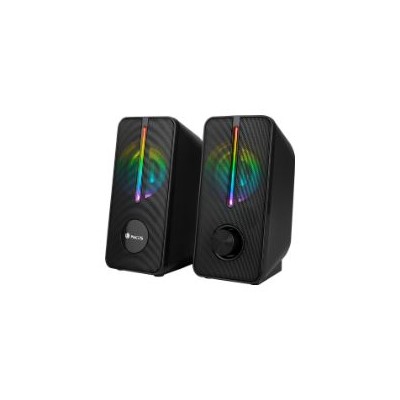 Altavoces Gaming NGS RGB 12W 3.5mm Negros (GSX-150)