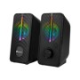 Altavoces Gaming NGS RGB 12W 3.5mm Negros (GSX-150)