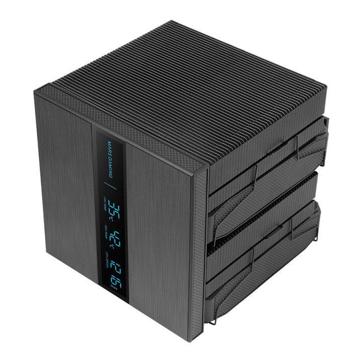 Ventilador CPU Mars Gaming 380W 2x120mm (MCPULCDPRO)