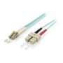 Fibra Óptica EQUIP SC/M a SC/M 10m Turquesa (EQ255316)