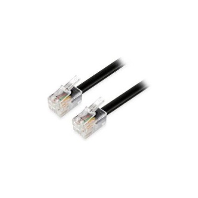 Cable Telefonico EQUIP RJ11 3m Negro (EQ105102)