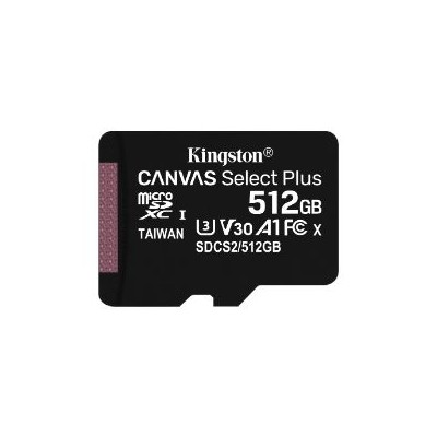 Kingston SDXC Canvas Plus 512Gb + Adap (SDCS2/512GB)