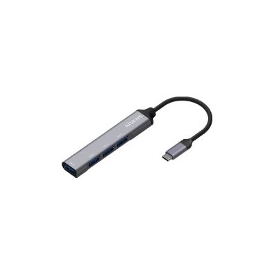 Hub AISENS USB-C 3.0 a 4xUSB-A 3.0 Gris (A109-0541)