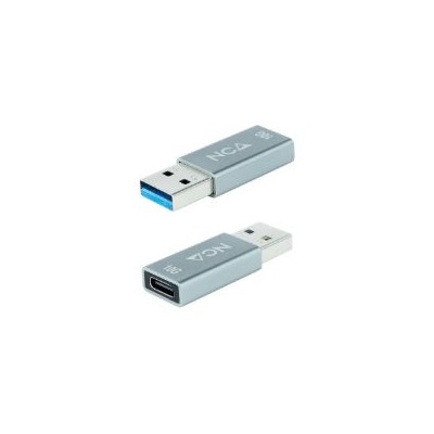 Adaptador Nanocable USB-A/M a USB-C/H Gris (10.02.0013)