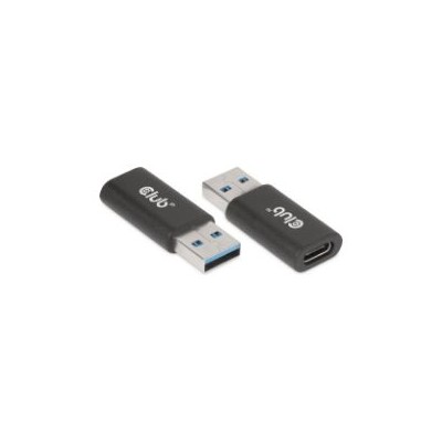 Adaptador Club 3D USB-A/M a USB-C/H Negro (CAC-1525)